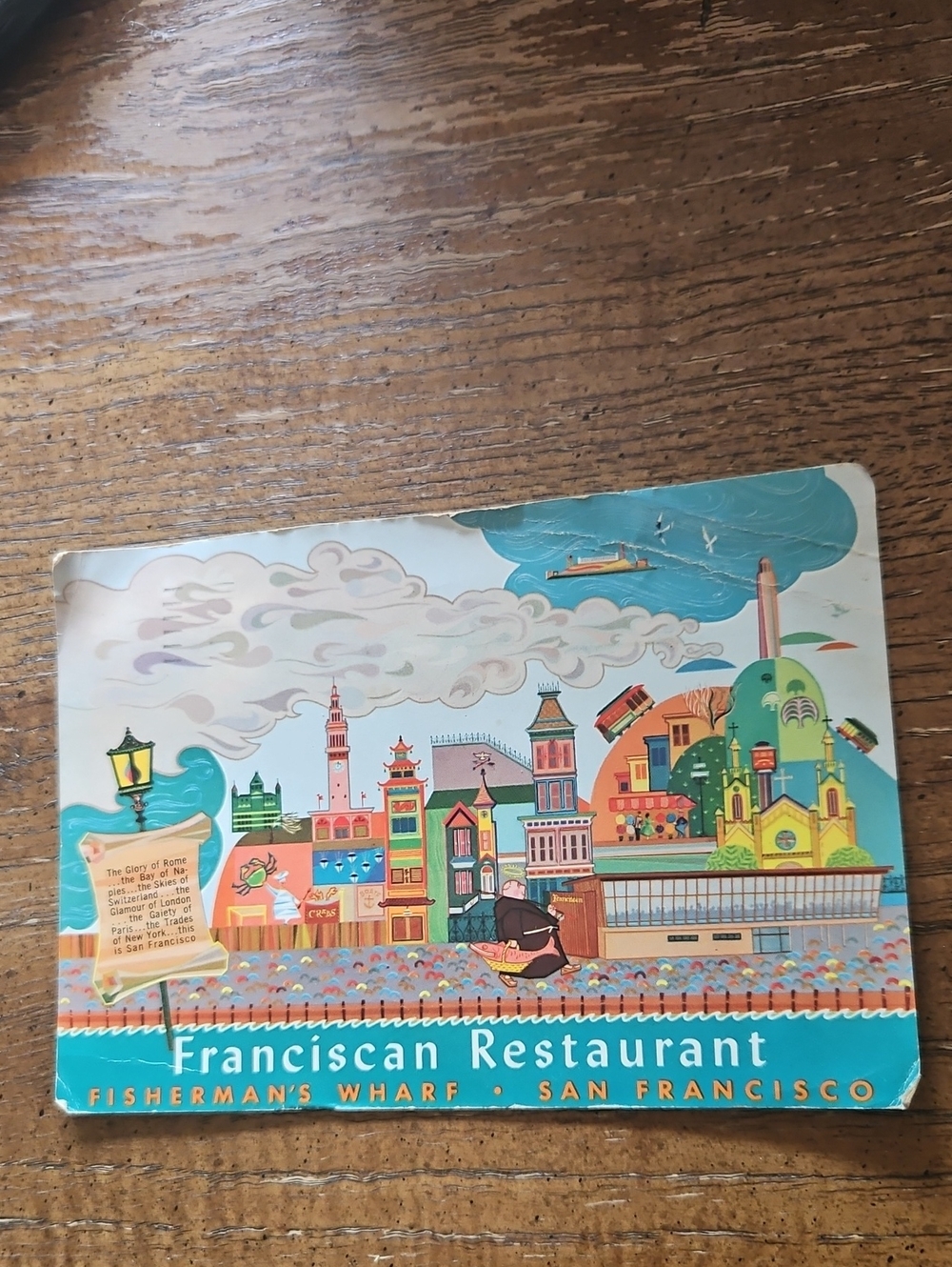 Franciscan Restaurant , Fisherman's Wharf, San Francisco Postcard